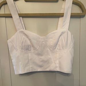 Princess Polly white crop top